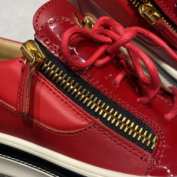 GIUSEPPE ZANOTTI #39159 Black Leather Sneakers Size 8 ⭐️⭐️⭐️⭐️⭐️ - Picture 17 of 17